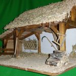 creche noel en bois