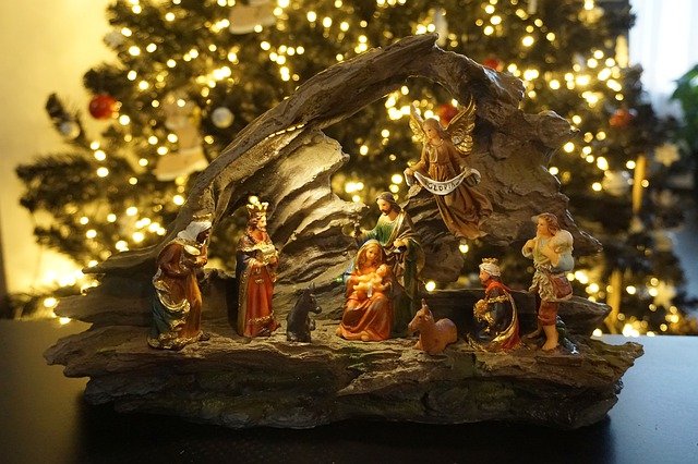 creche et sapin de noel