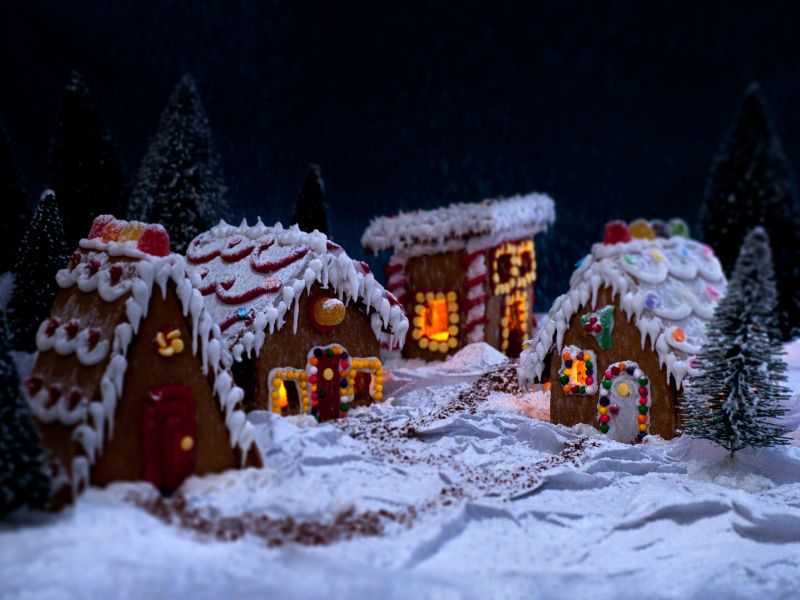 Un petit village de noel tout mignon